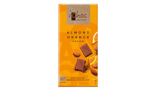 Organic Almond Orange Chocolate Bar- Code#: SN2178