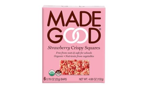 Organic Crispy Squares - Strawberry- Code#: SN2205