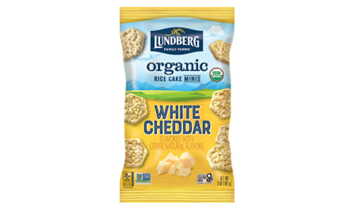 Organic Rice Cake Mini White Cheddar- Code#: SN2341
