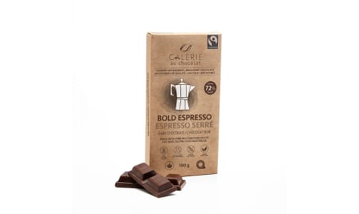 Organic Espresso Chocolate Bar 72%- Code#: SN2352