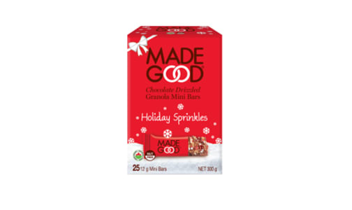 Organic Holiday Sprinkles Chocolate Drizzled Granola Mini Bars- Code#: SN2421
