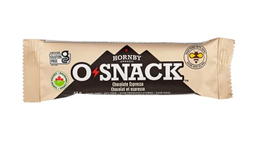 Organic O-Snack Chocolate Espresso Bar- Code#: SN2441