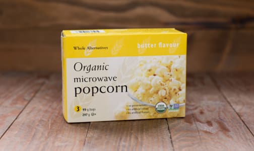 Organic Buttered Microwave Popcorn- Code#: SN248
