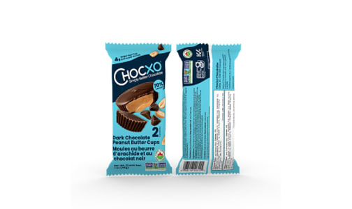 Organic Dark Chocolate Peanut Butter Cups 2 Pack Vertical- Code#: SN2601