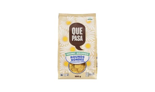 Organic Round Unsalted Tortilla Chips- Code#: SN2613