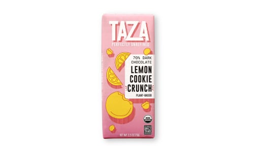 Organic 70% Dark Choc Lemon Cookie Crunch- Code#: SN2661