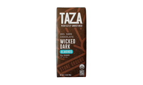 Organic Wicked Dark With Almonds, 95%- Code#: SN2666