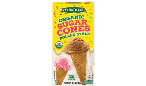 Organic Let's Do Organic - Sugar Cones- Code#: SN3054