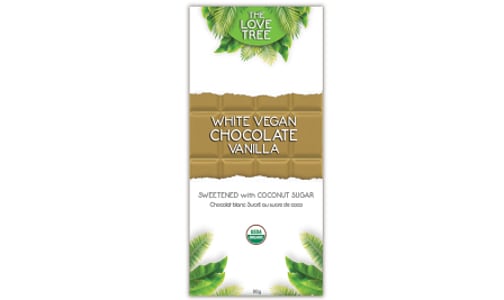 Organic White Vegan Chocolate- Code#: SN3862