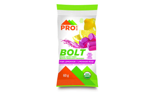 Organic BOLT Energy Chews - Pink Lemonade- Code#: SN3996