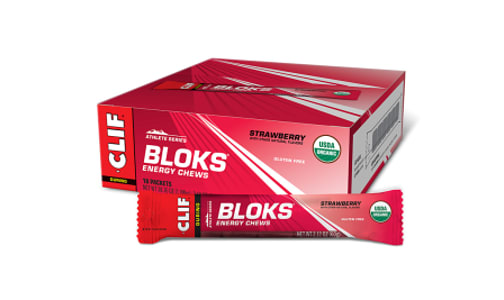 BLOKS Energy Chews - Strawberry - CASE- Code#: SN4063-CS