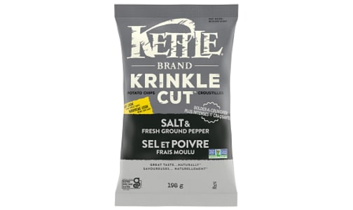 Salt & Pepper Krinkle Cut Chips- Code#: SN423