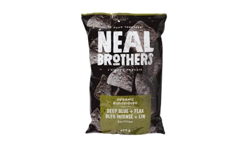 Organic Blue Corn Tortilla Chips With Flax- Code#: SN676