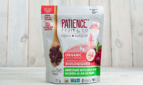 Organic Classic Dried Cranberries - Fruit Juice Sweetened- Code#: SN9555