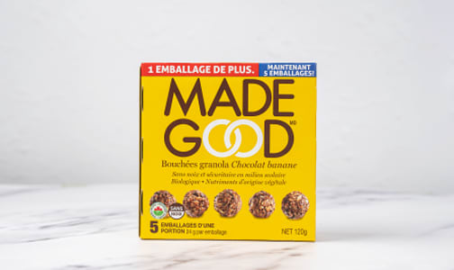 Organic Mini Chocolate Banana Granola Bars- Code#: SN1872