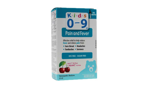 Homeopathic Pain & Fever Oral Solution, Kids- Code#: VT0656