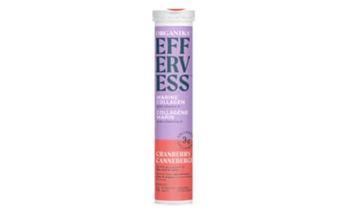 Effervess Collagen with Vitamin C Tablets - Cranberry- Code#: VT0864