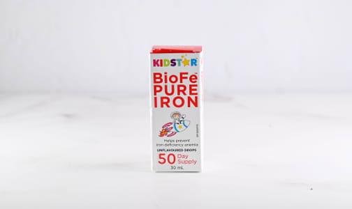 Kids BioFe+ Pure Iron Drops - Unflavoured- Code#: VT0944