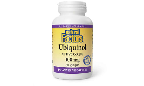 Ubiquinol Active Coenzyme Q10 (CoQ10) 100mg- Code#: VT1011