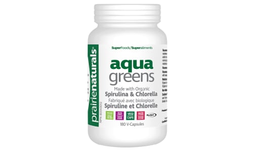 Organic Aqua Greens - Spirulina & Chlorella- Code#: VT1239