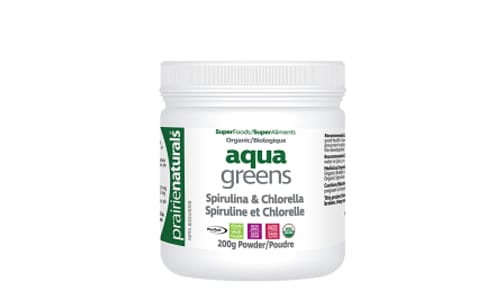 Organic Aqua Greens Powder - Spirulina & Chlorella- Code#: VT1240