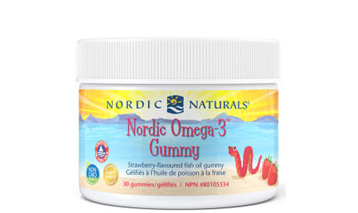 Omega 3 Gummy Worms, Strawberry- Code#: VT1892