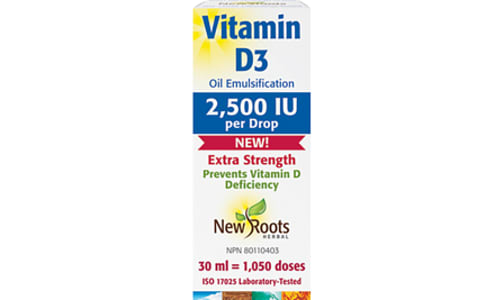 Liquid Vitamin D3 2500IU- Code#: VT2136