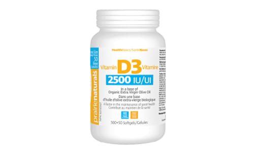 Vitamin D3 Cholecalciferol 2,500 IU in Organic Extra-Virgin Olive Oil BUNDLE- Code#: VT2166-CS