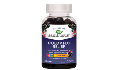 Sambucus Cold and Flu Relief Kid's Gummies- Code#: VT2439