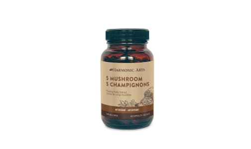 Organic 5 Mushroom Capsules- Code#: VT2509