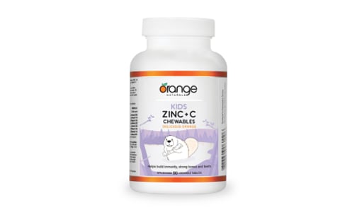Kids Zinc & C Chewables Orange- Code#: VT2627