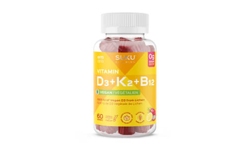 Organic Vitamin D3 + K2 + B12- Code#: VT2784