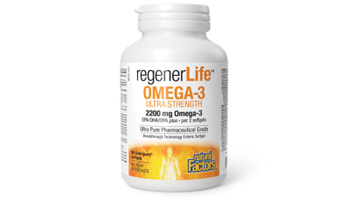 RegenerLife Ultimate Strength Omega-3- Code#: VT3871