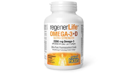 RegenerLife Omega-3+D Ultra Strength- Code#: VT3879