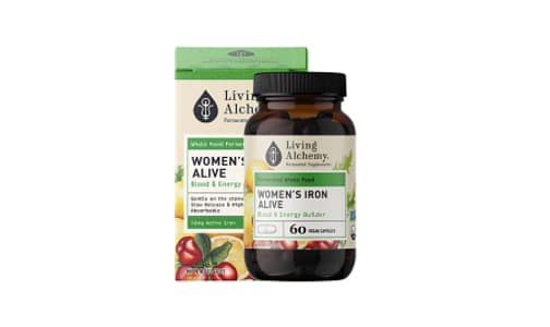 Organic Women's Iron Alive 16mg: Blood & Energy Builder- Code#: VT3952