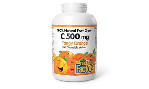 Vitamin C - 100% Natural Fruit Chew Tangy Orange- Code#: VT3970