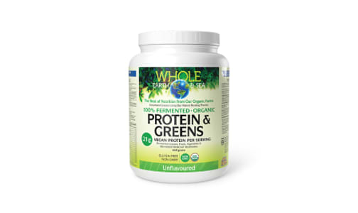 Organic 100% Fermented Protein & Greens - Unflavoured- Code#: VT4066