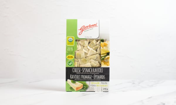 Organic Cheese-Spinach Ravioli