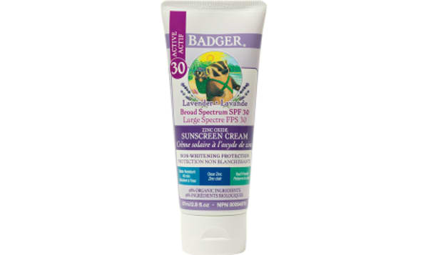 Organic SPF 30 CLEAR Sunscreen - Lavender