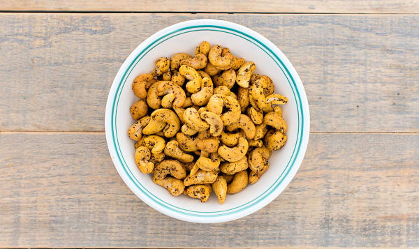 Lime and Pepper Cashews