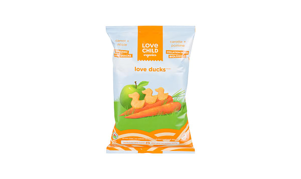 Organics Love Ducks Carrot + Apple Corn Snacks