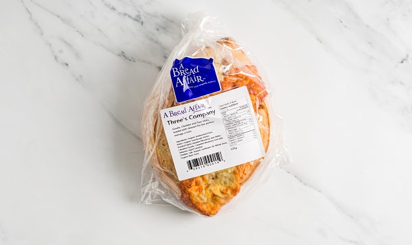 Organic Three's Company, Garlic & Cheese Batard Loaf