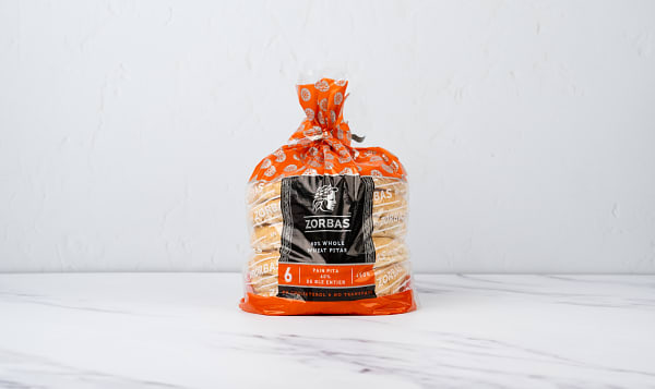 Greek Pita Bread - Whole Wheat (Frozen)