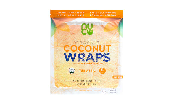 Organic Coconut Wraps - Turmeric