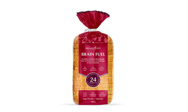 Brain Fuel - Cranberry & Walnut Sliced Sourdough Loaf