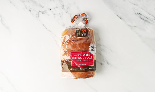 Buttery Brioche Hot Dog Rolls (Frozen)
