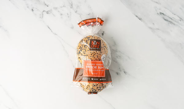 Roasted Sesame Brioche Burger Buns (Frozen)
