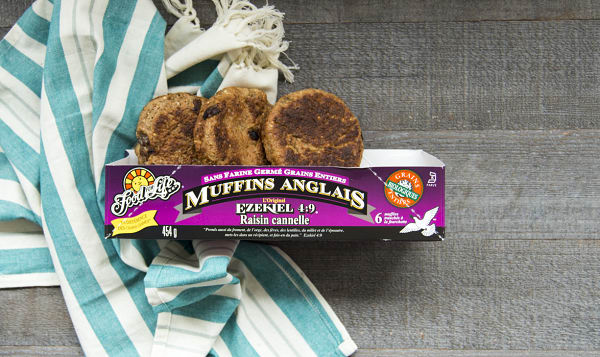 Organic Sprouted Cinnamon Raisin English Muffins (Frozen)