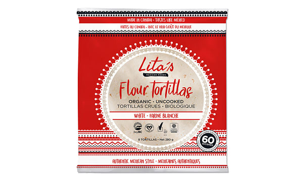 Organic White Flour Tortillas (Frozen)