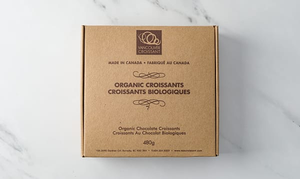 Organic Ready-to-Bake Chocolate Croissants (Frozen)